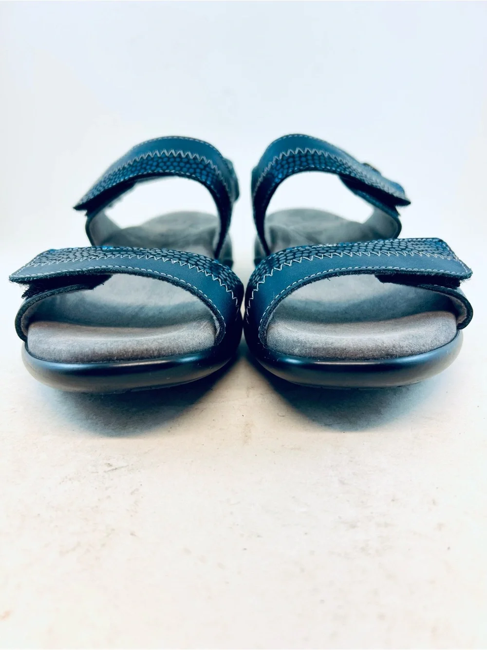 SAS Navy Blue Nudu Adjustable Heel Strap Sandals size 6 M - Picture 3 of 11